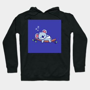 cute-koala-sleeping-tree-cartoon-animal-nature-icon-concept-isolated-flat-cartoon-style Hoodie